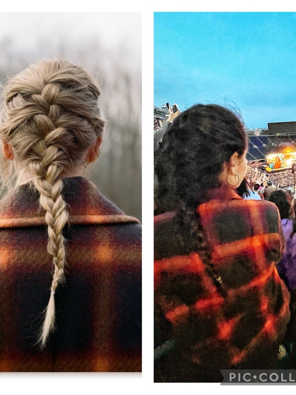 Old Navy Evermore “Swiftie” Plaid Boyfriend  Flannel